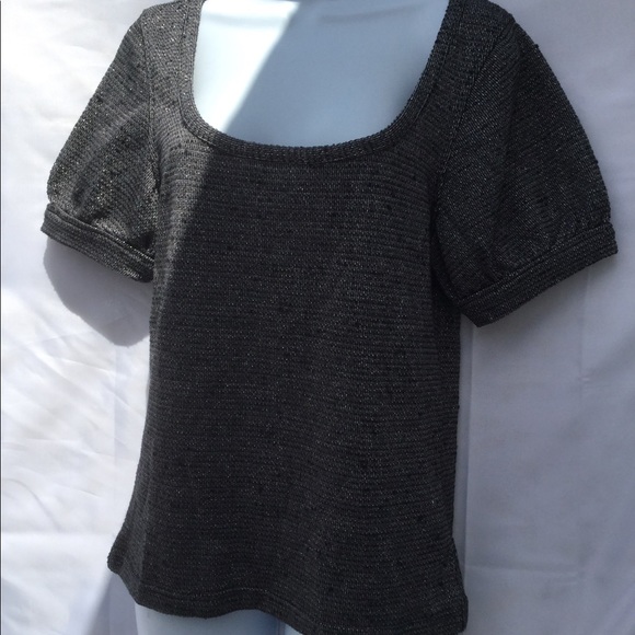 Free People size large scoop neck metallic - Picture 8 of 8